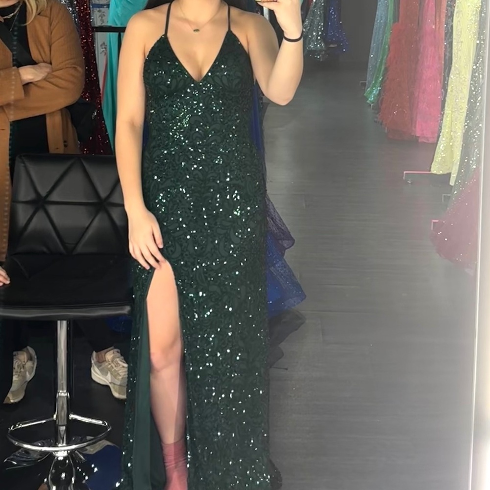 Sparkly Green Prom Dress